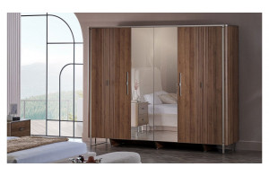 Шкаф шестидверный Миранте (Mirante) MINT-34