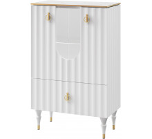 Комбинированный шкаф витрина Лоренсо МН-043-01 белый