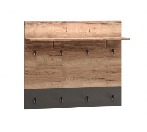 Настенная вешалка для одежды ПХ-10 (ДГТ) Ханна с полкой